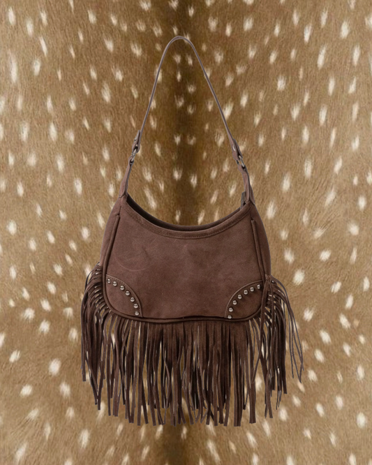 Brown Fringe Purse