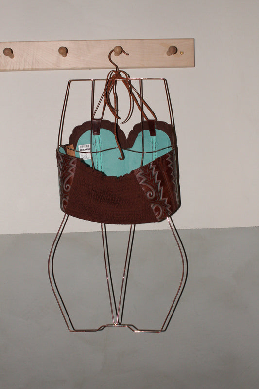 Brown Cowboy Boot Top (Curvy Fit)