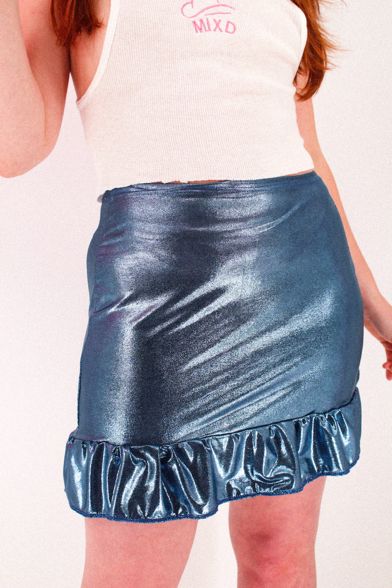 Black mini skirt