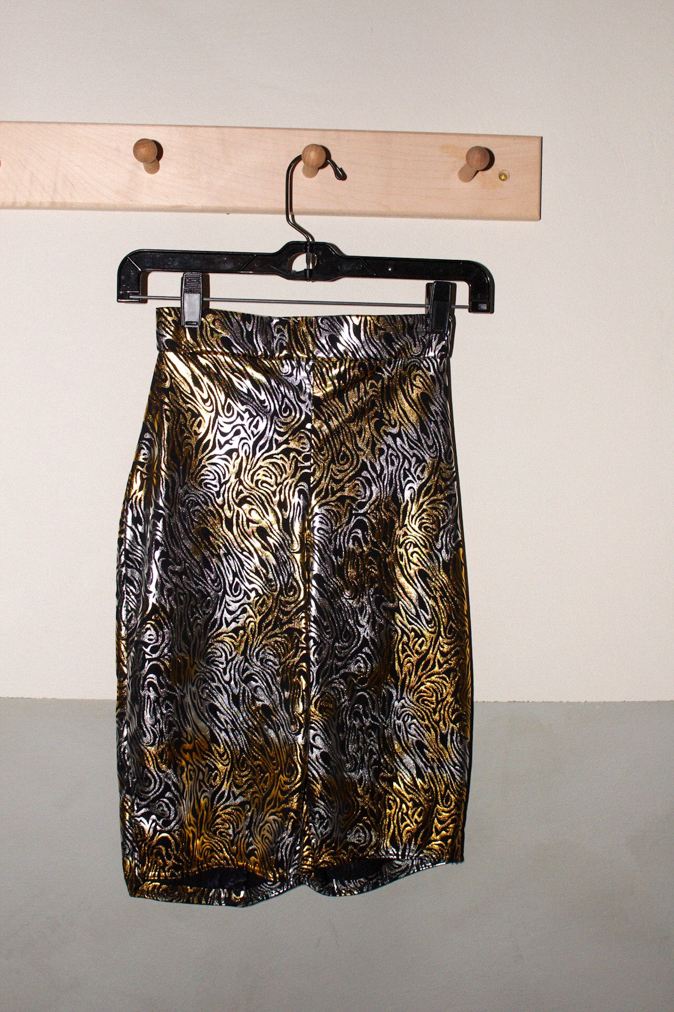 Gold and Silver Biker Short