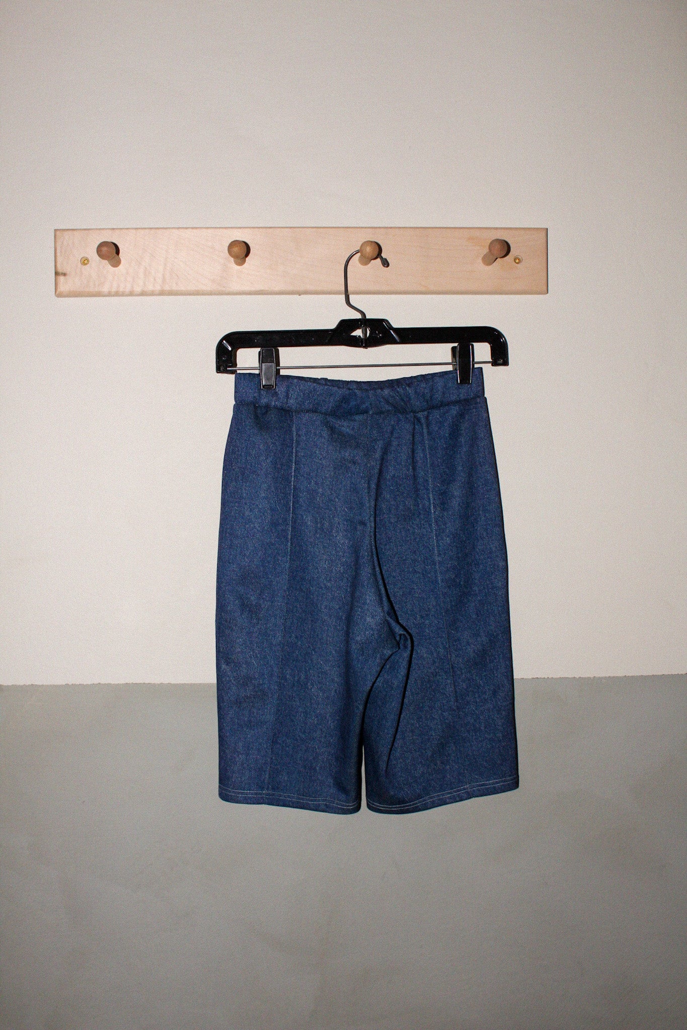 Blue Denim  Biker Shorts