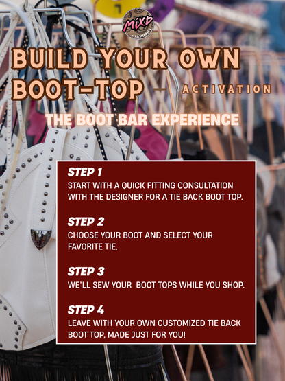 Book Mixd | Private Shopping + Boot Top Bar