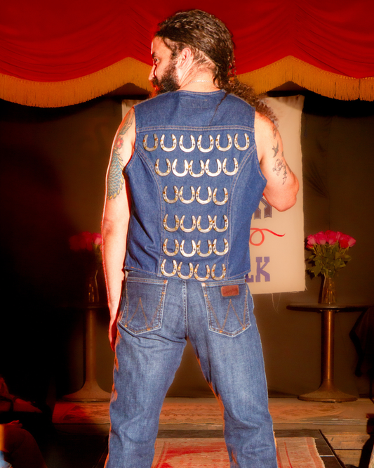 Horseshoe Denim Vest