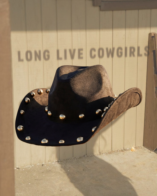 Black Studded Cowboy Hat