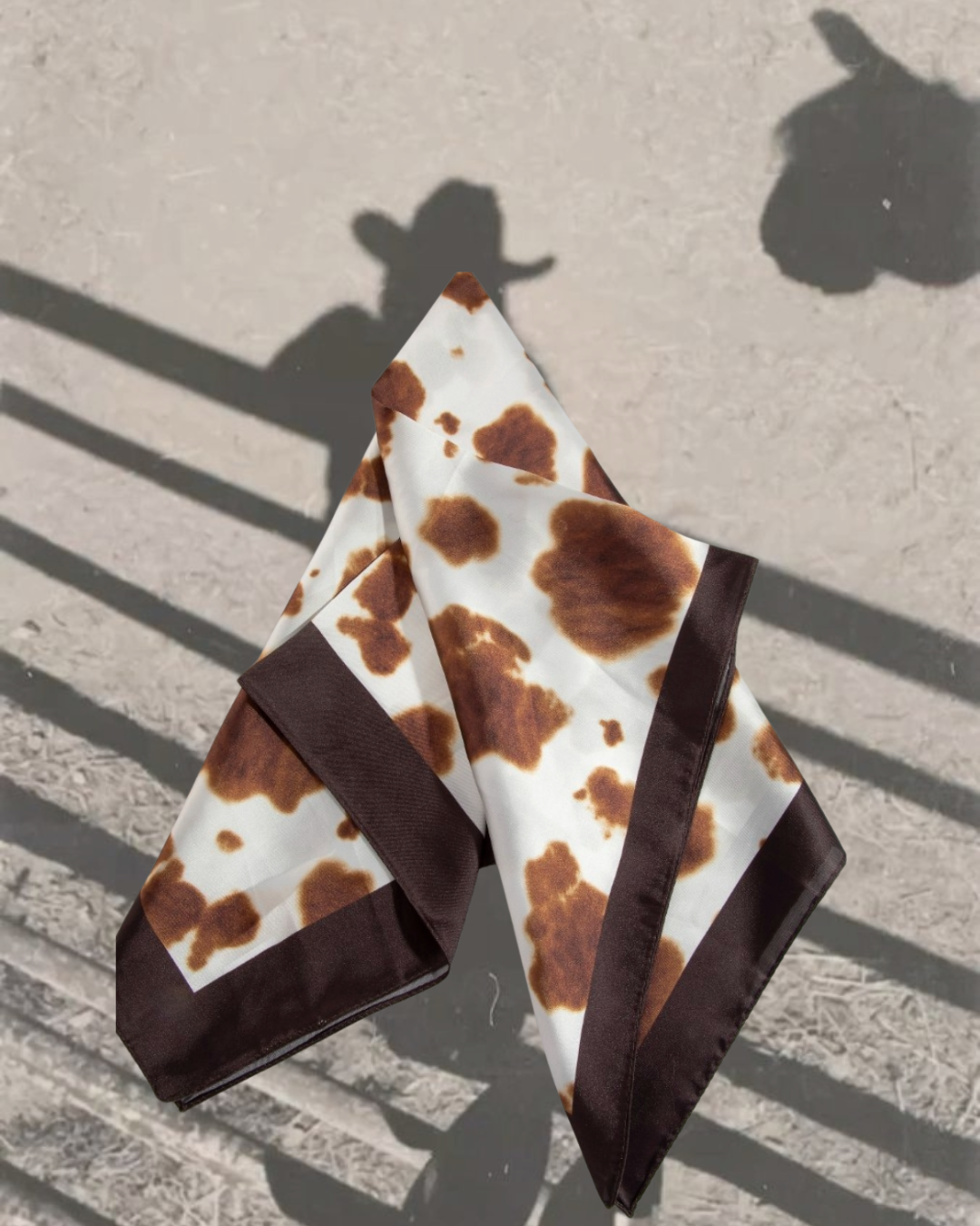 Cow Print Bandana Scarf