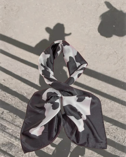Cow Print Bandana Scarf