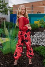 Load image into Gallery viewer, Red Roses Joggers
