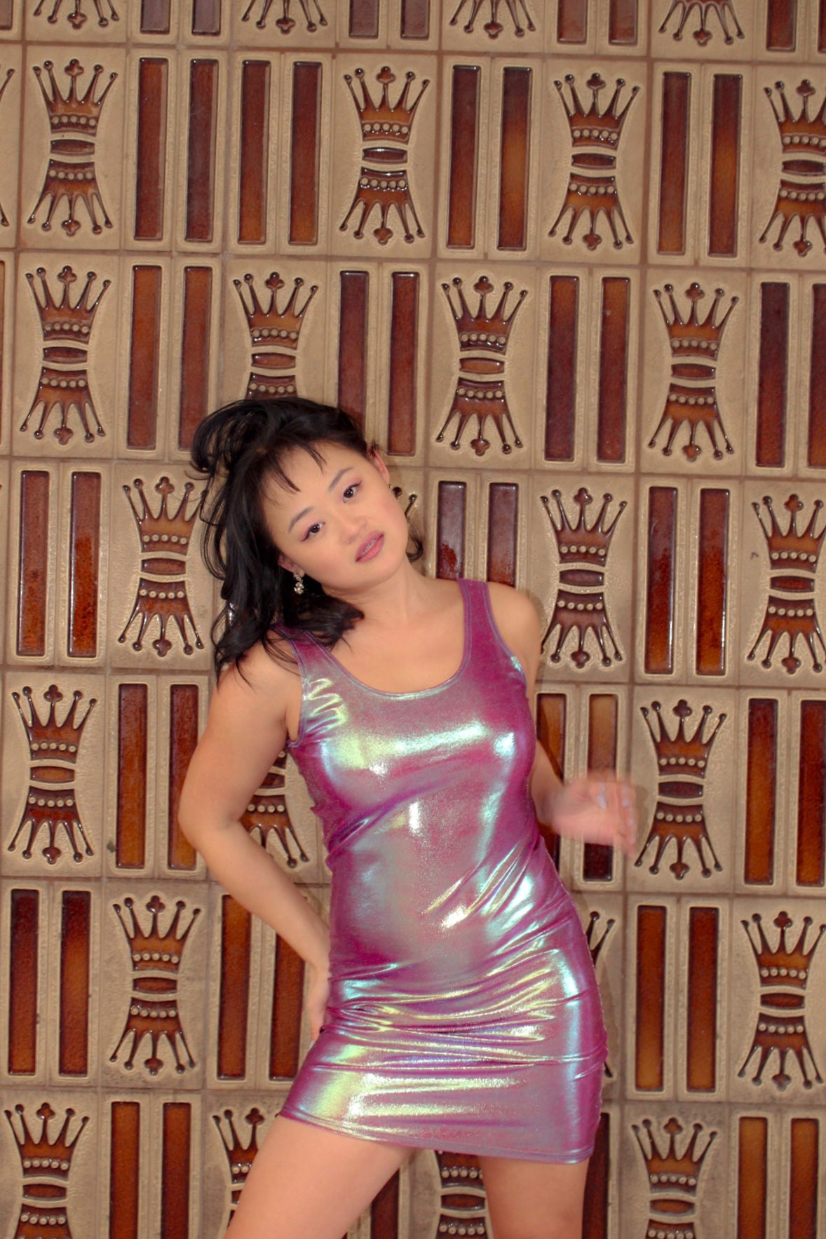 Iridescent Mini Dress