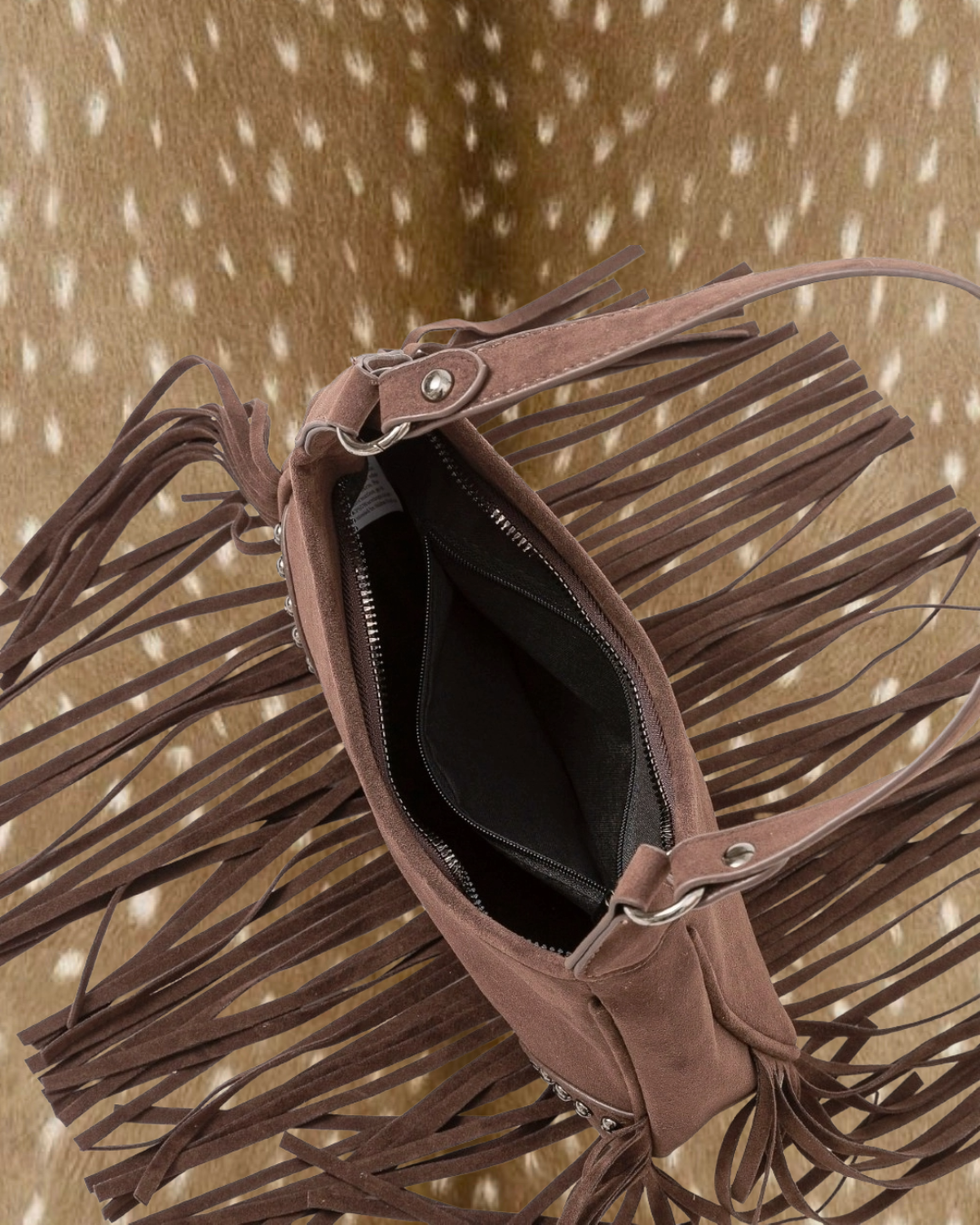 Brown Fringe Purse