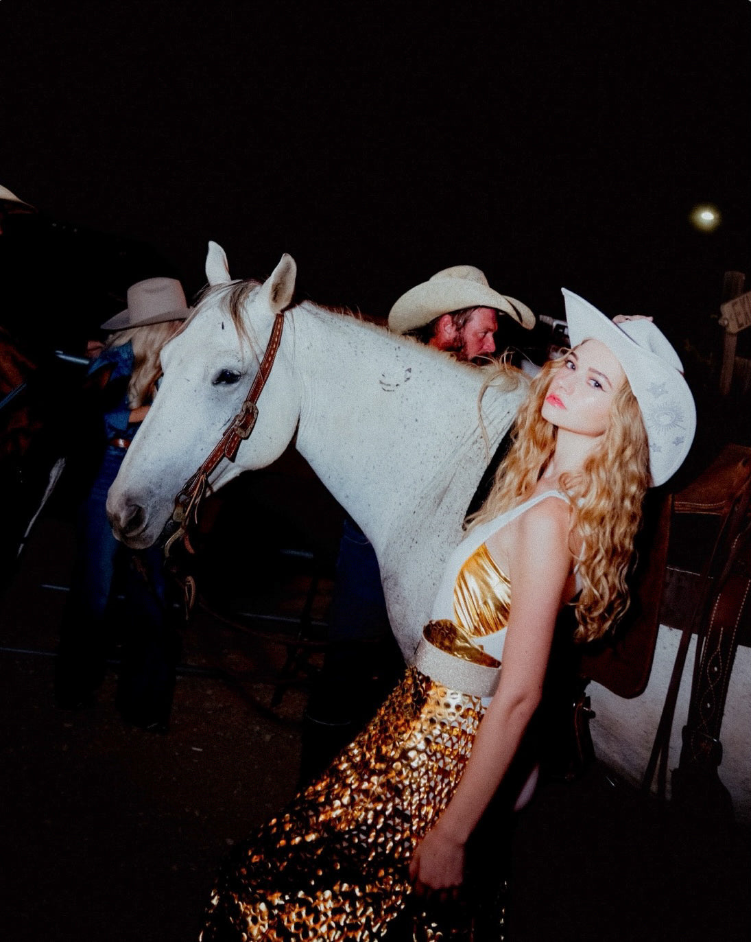 Moon and Stars Rhinestone Cowboy Hat