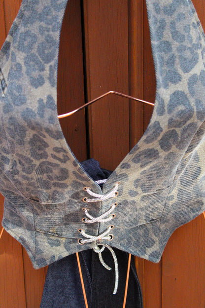 Reversible Cheetah Vest