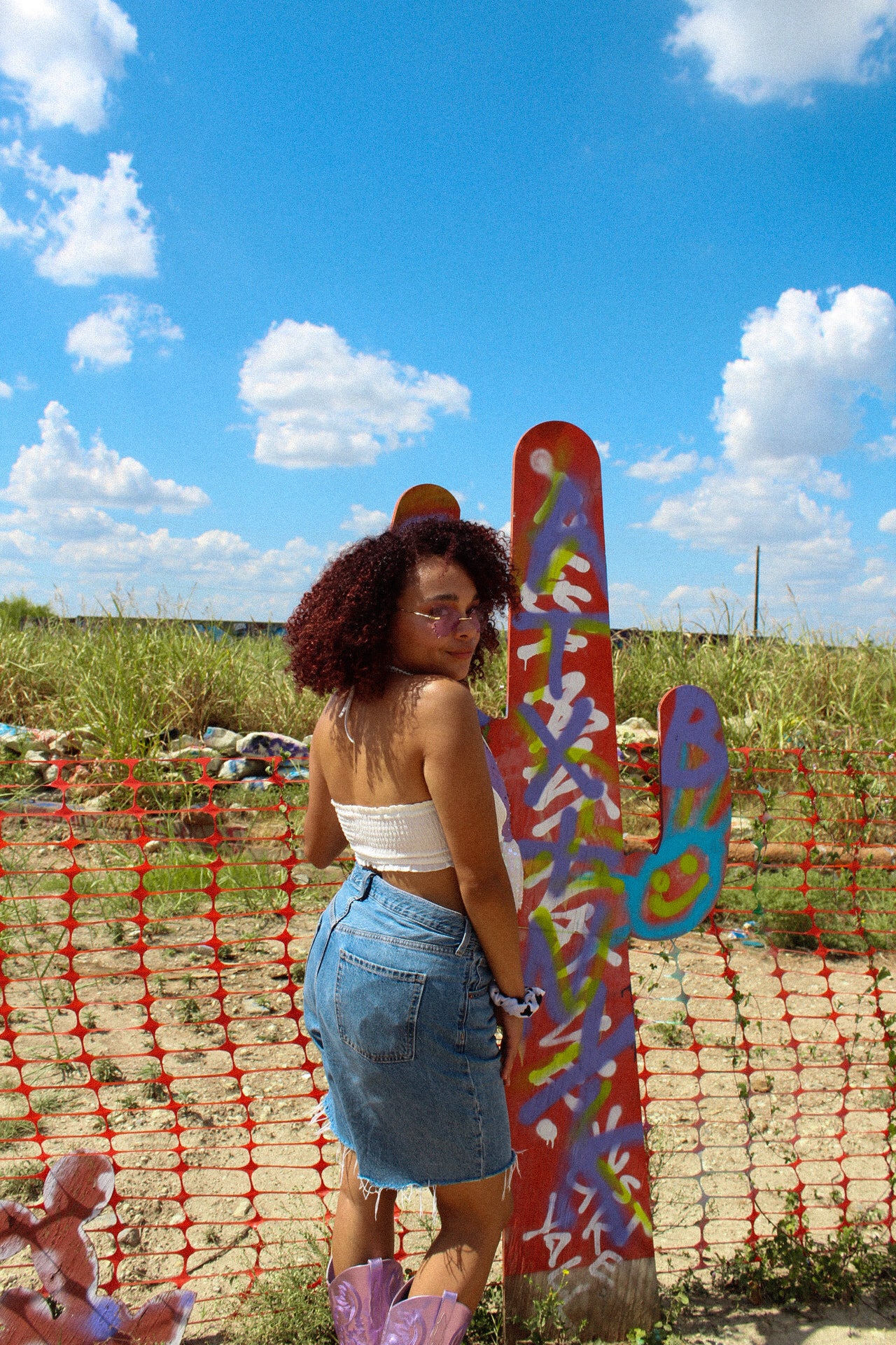 The Dolly One Panel Cowboy Boot Top