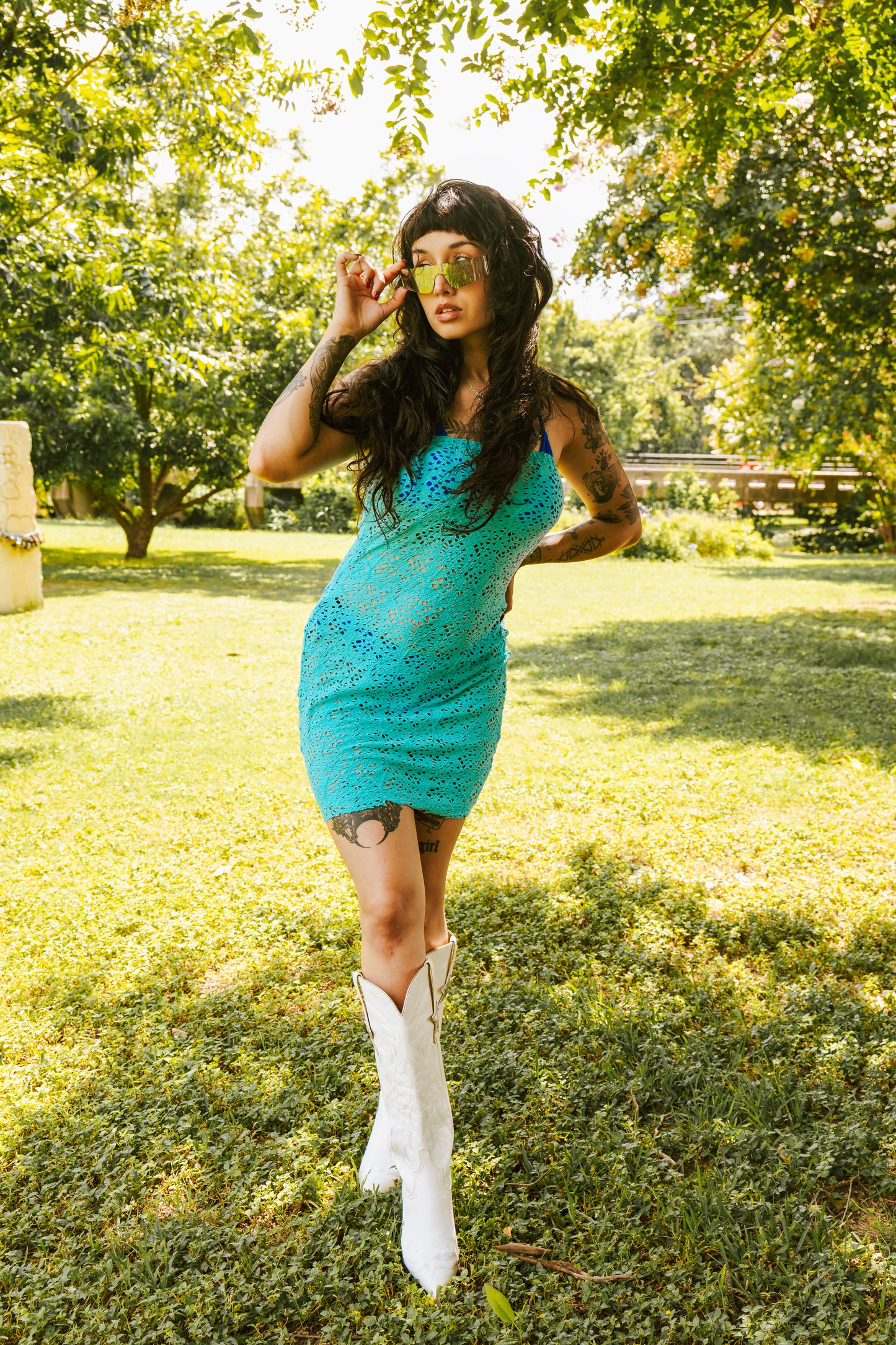 Love Island Blue Mini Dress